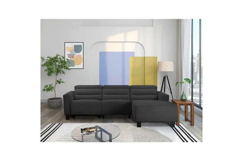 Carpari Reclinersoffa 3-sits - Grå - Möbler - Vardagsrum - Soffor - Reclinersoffor & Biosoffor