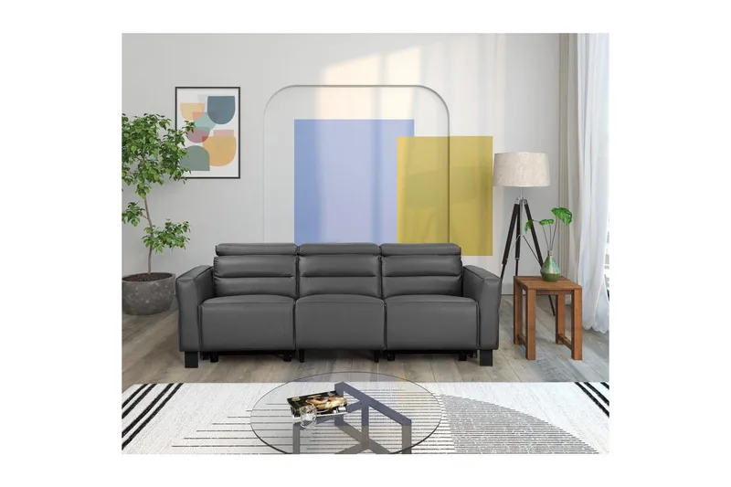 Carpari Reclinersoffa 3-sits - Grå - Möbler - Vardagsrum - Soffor - Reclinersoffor & Biosoffor