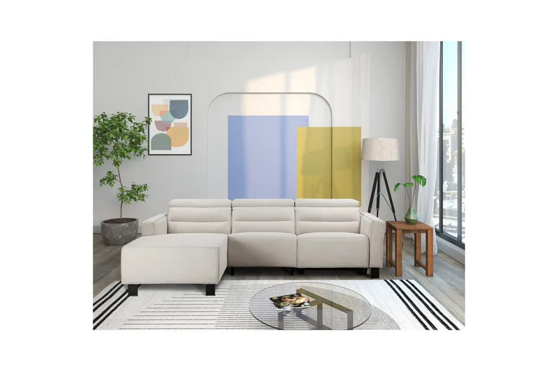 Carpari Reclinersoffa 3-sits - Vit - Möbler - Vardagsrum - Soffor - Reclinersoffor & Biosoffor