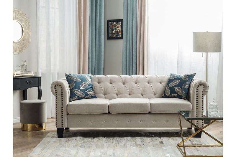 Casonya Soffa 3-sits - Beige - Möbler - Vardagsrum - Soffor - 3-sits soffor