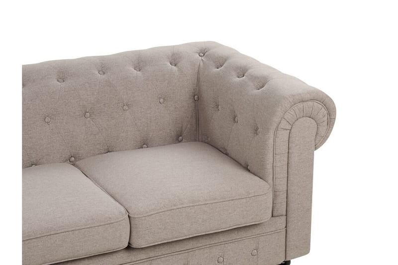 Casonya Soffa 3-sits - Beige/Mörkt trä - Möbler - Vardagsrum - Soffor - 3-sits soffor