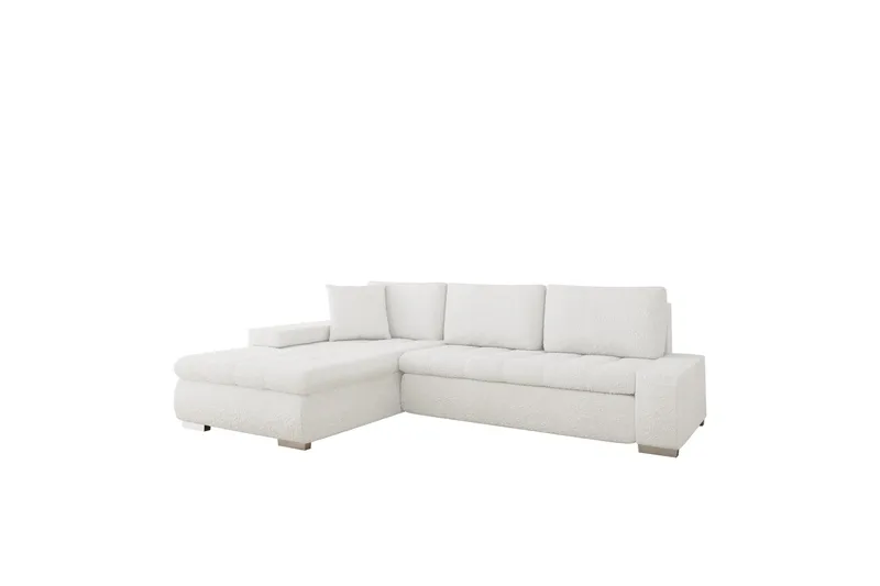Cerys Soffa med Divan 3-sits, Vit