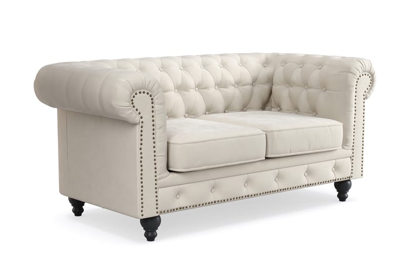 Chesterfield Deluxe 2-sits Soffa - Beige - Möbler - Vardagsrum - Soffor - 2-sits soffor