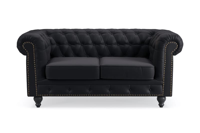 Chesterfield Deluxe 2-sits Soffa - Svart - Möbler - Vardagsrum - Soffor - 2-sits soffor