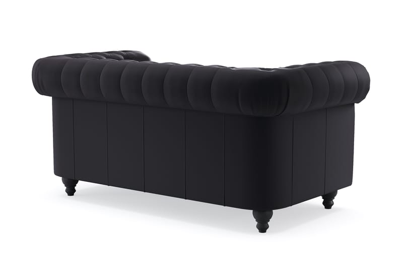 Chesterfield Deluxe 2-sits Soffa - Svart - Möbler - Vardagsrum - Soffor - 2-sits soffor