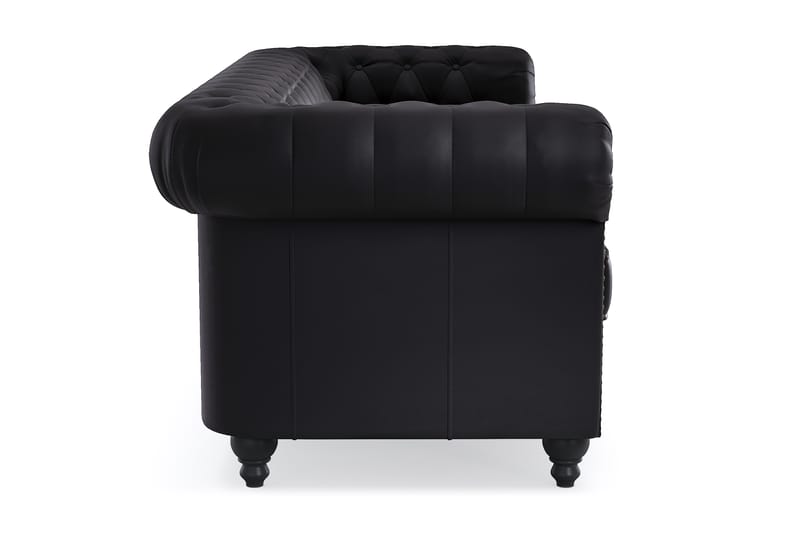 Chesterfield Deluxe 3-sits Soffa - Svart - Möbler - Vardagsrum - Soffor - 3-sits soffor
