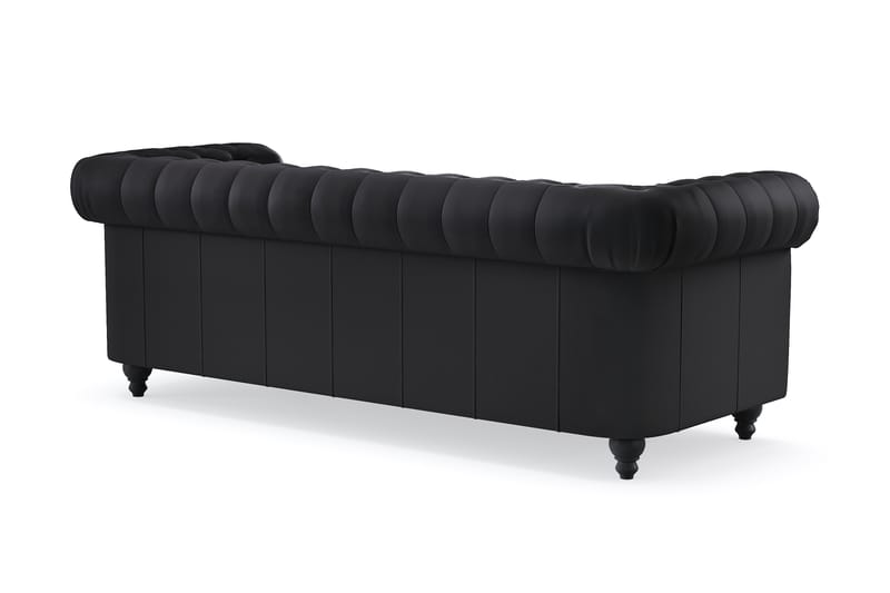 Chesterfield Deluxe 3-sits Soffa - Svart - Möbler - Vardagsrum - Soffor - 3-sits soffor