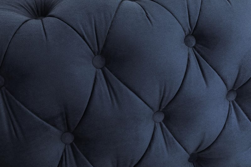 CHESTERFIELD LUX Sammetssoffa 4-sits Petrolblå - 4-sits soffor - chesterfield soffor - Sammetssoffor