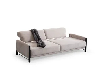 Childress 3-sits Soffa Chenille - Beige - Möbler - Vardagsrum - Soffor - 3-sits soffor