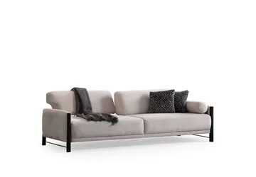 Childress 3-sits Soffa Chenille - Beige - Möbler - Vardagsrum - Soffor - 3-sits soffor
