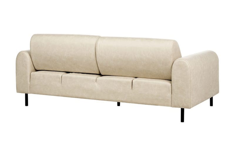 Christa Soffa 3-sits - Beige/Svart - Möbler - Vardagsrum - Soffor - Skinnsoffor