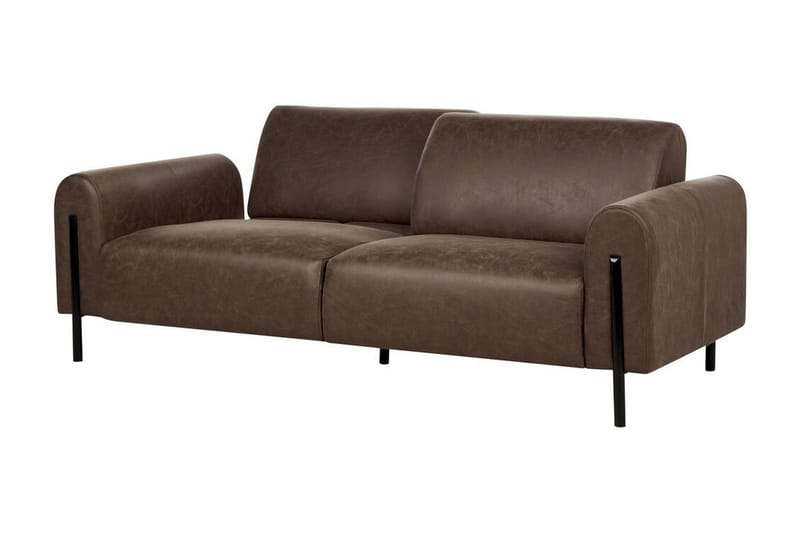 Christa Soffa 3-sits - Brun/Svart - Möbler - Vardagsrum - Soffor - 3-sits soffor