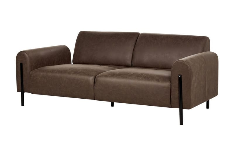 Christa Soffa 3-sits - Brun/Svart - Möbler - Vardagsrum - Soffor - 3-sits soffor