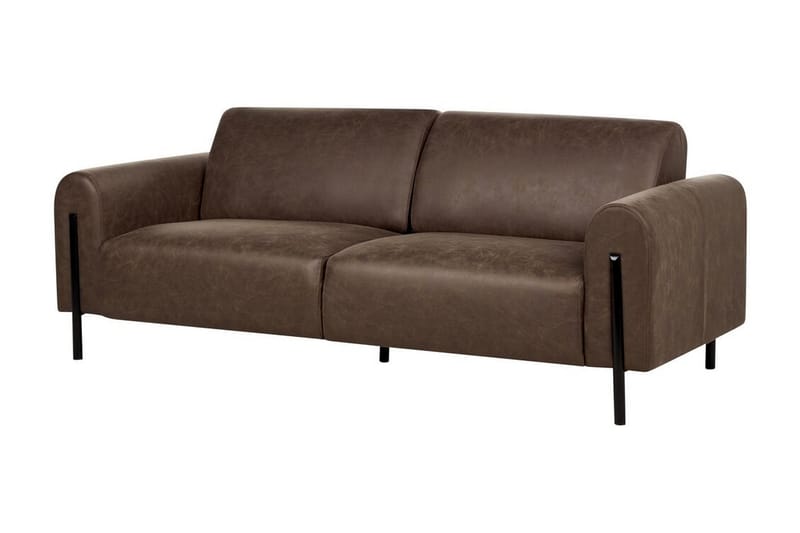 Christa Soffa 3-sits - Brun/Svart - Möbler - Vardagsrum - Soffor - 3-sits soffor