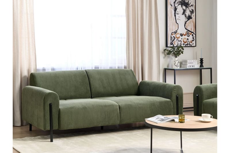 Christa Soffa 3-sits - Grön/Svart - Möbler - Vardagsrum - Soffor - 3-sits soffor