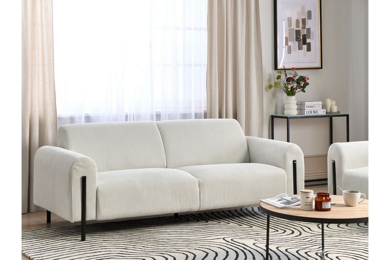 Christa Soffa 3-sits - Vit/Svart - Möbler - Vardagsrum - Soffor - 3-sits soffor