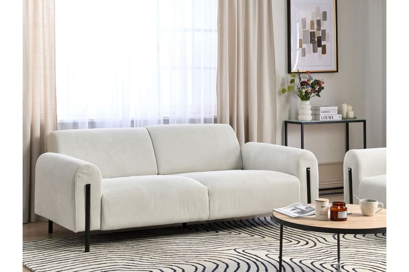 Christa Soffa 3-sits - Vit/Svart - Möbler - Vardagsrum - Soffor - 3-sits soffor