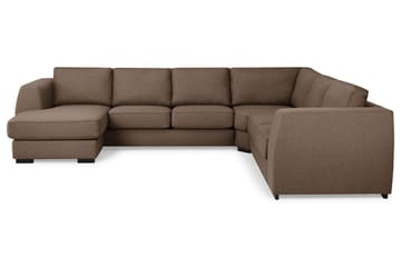 CLARKSVILLE Hörnsoffa med Divan Vändbar Brun