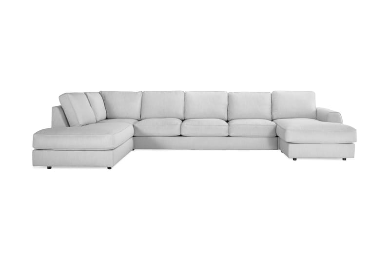 CLARKSVILLE LYX U-soffa med Divan Large Höger Linnegrå - U-soffor