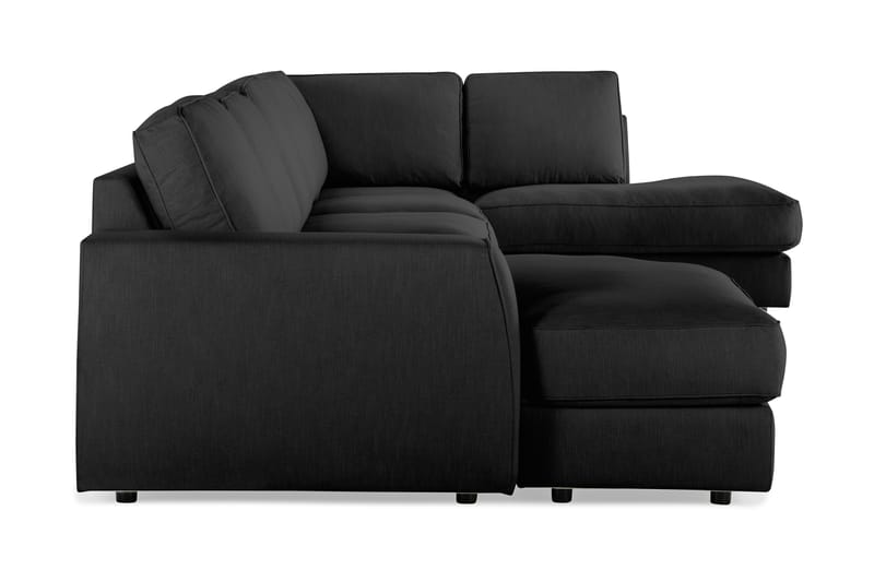 CLARKSVILLE LYX U-soffa med Divan Large Vänster Linnesvart -   - U-soffor