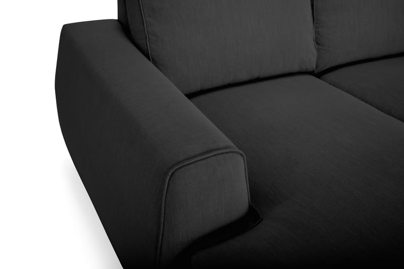 CLARKSVILLE LYX U-soffa med Divan Large Vänster Linnesvart -   - U-soffor