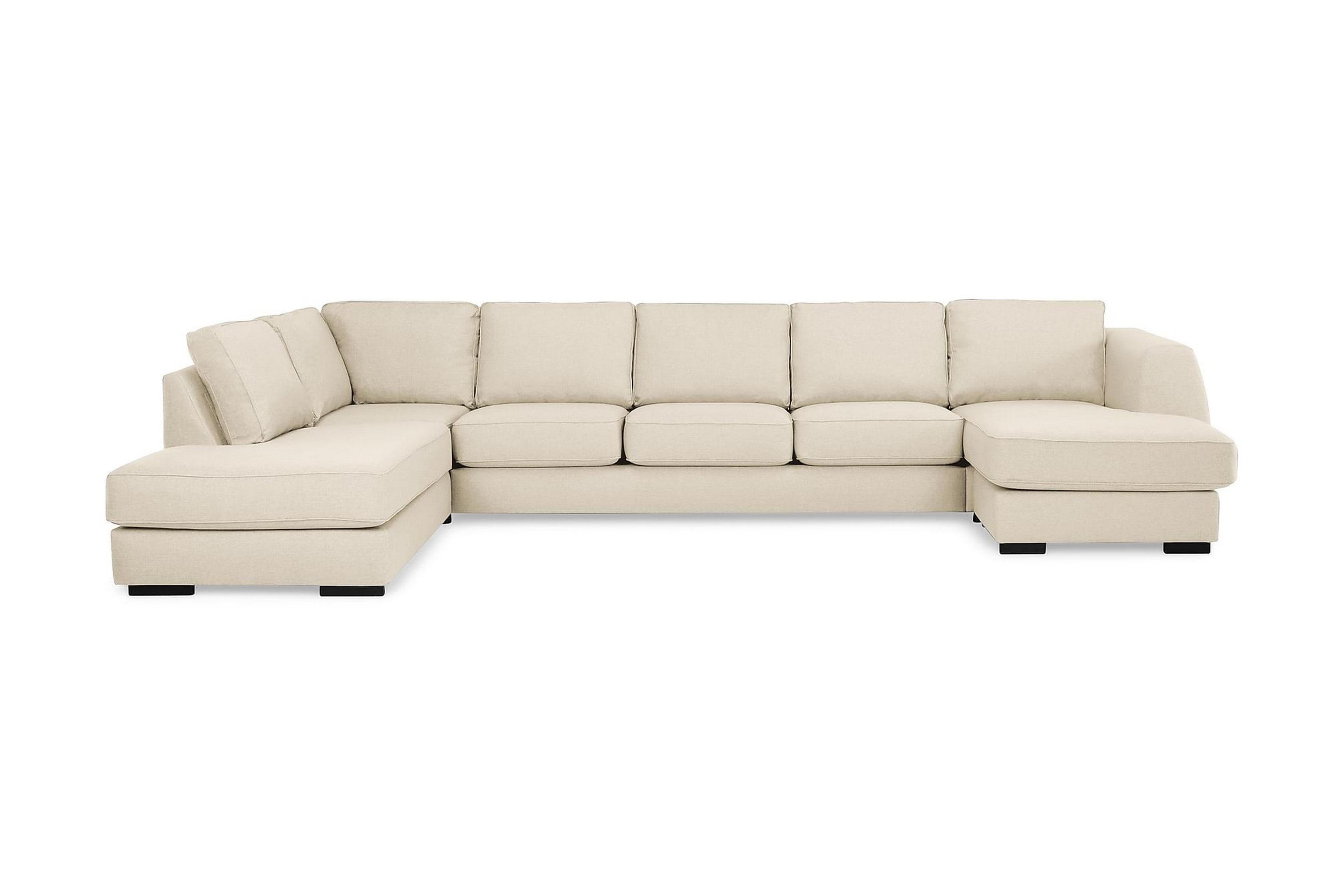 CLARKSVILLE U-soffa Large med Divan Höger Beige –