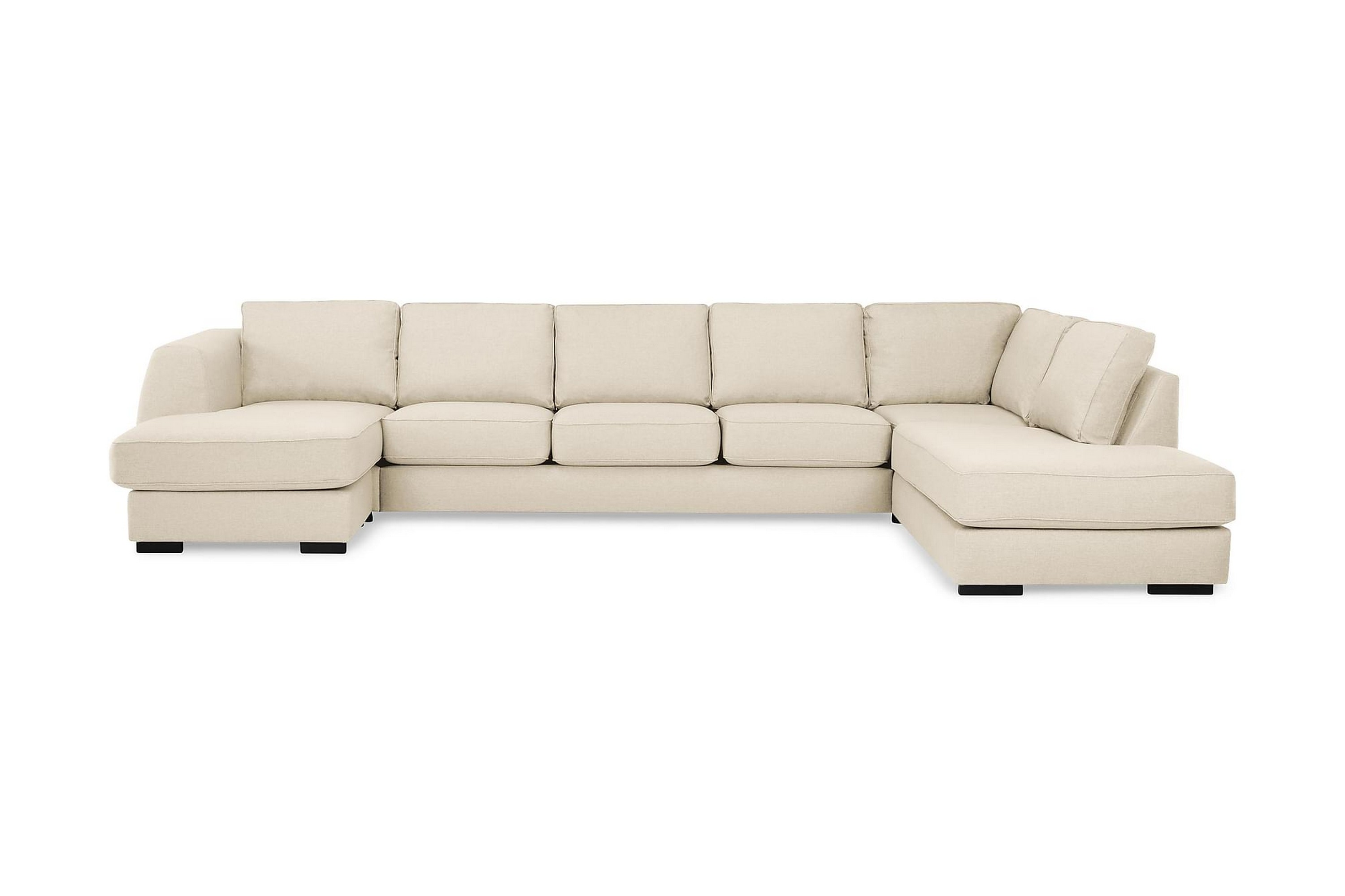 CLARKSVILLE U-soffa Large med Divan Vänster Beige –