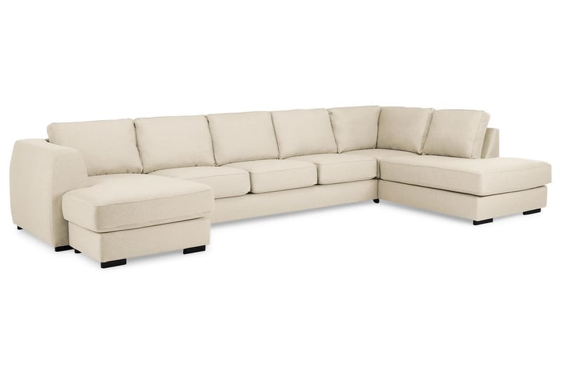 CLARKSVILLE U-soffa Large med Divan Vänster Beige - U-soffor