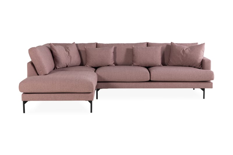 CONCAN Soffa med Schäslong Höger Lila/Svart - Divansoffa & schäslong