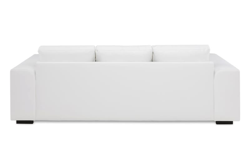 CONNECT 3-sits Soffa Konstläder Vit - Skinnsoffor - 3-sits soffor