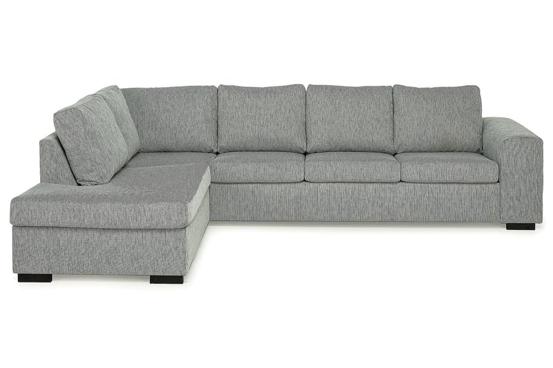 CONNECT 4-sits Soffa med Schäslong Vänster Chenille Mörkgrå - Divansoffa & schäslong