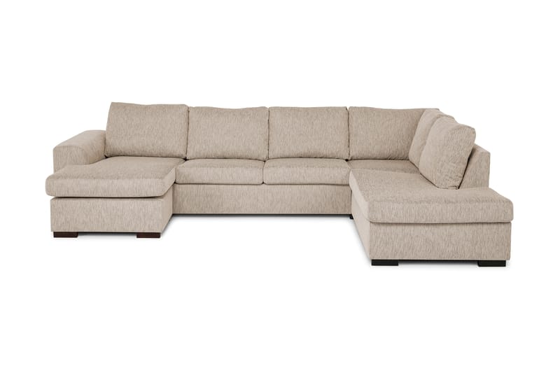 CONNECT U-soffa Large med Divan Vänster Beige - U-soffor