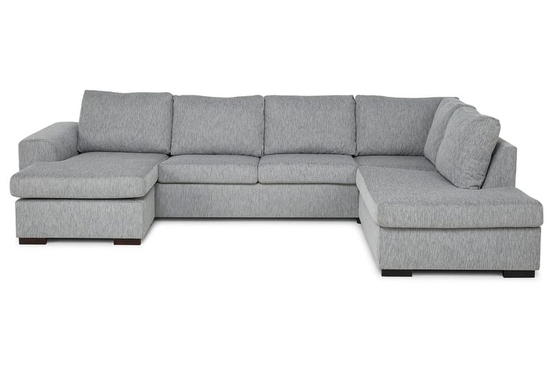 CONNECT U-soffa Large med Divan Vänster Linnelook Blå - Skräddarsy färg och tyg - U-soffor CONNECT U-soffa Large med Divan Vänster Linnelook Blå - Skräddarsy färg och tyg - U-soffor