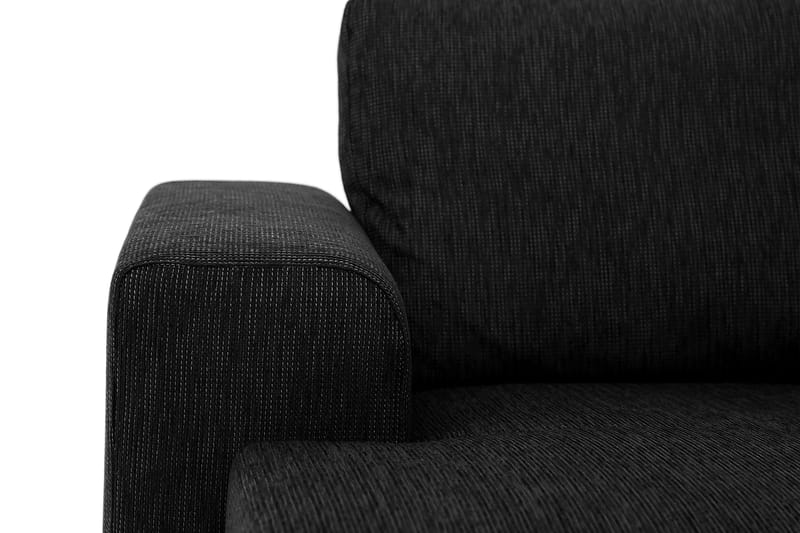 CONNECT U-soffa XXL med Divan Vänster Svart - U-soffor