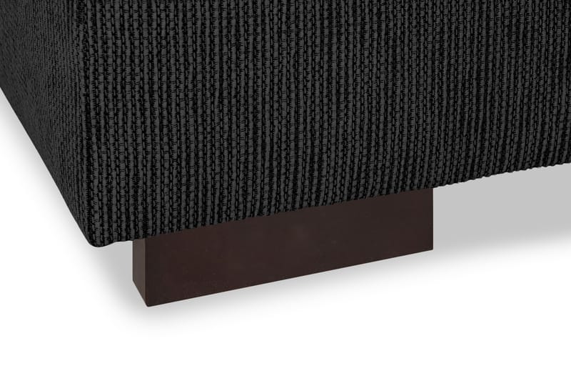 CONNECT U-soffa XXL med Divan Vänster Svart - U-soffor