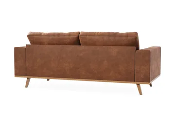 Copenhagen 2-sits Soffa i Konstläder - Brun - Möbler - Vardagsrum - Soffor - Skinnsoffor