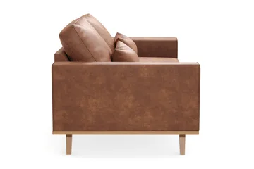 Copenhagen 2-sits Soffa i Konstläder - Brun - Möbler - Vardagsrum - Soffor - Skinnsoffor