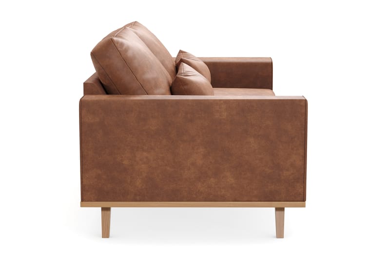 Copenhagen 2-sits Soffa i Konstläder - Brun - Möbler - Vardagsrum - Soffor - Skinnsoffor
