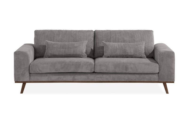 Copenhagen 3-sits Manchestersoffa - Mörkgrå - Möbler - Vardagsrum - Soffor - 3-sits soffor