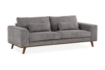 Copenhagen 3-sits Manchestersoffa - Mörkgrå - Möbler - Vardagsrum - Soffor - 3-sits soffor