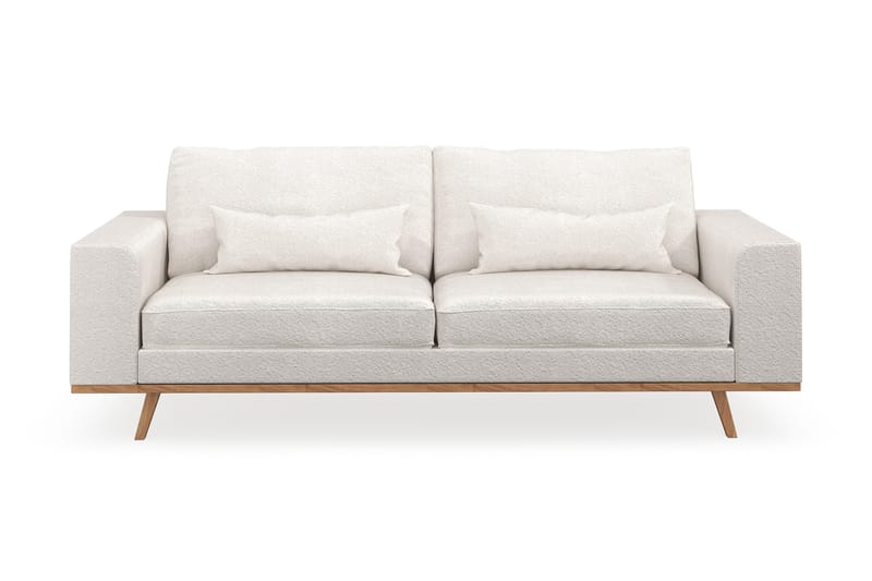 Copenhagen 3-sits Soffa i Bouclé - Vit - Möbler - Vardagsrum - Soffor - 3-sits soffor