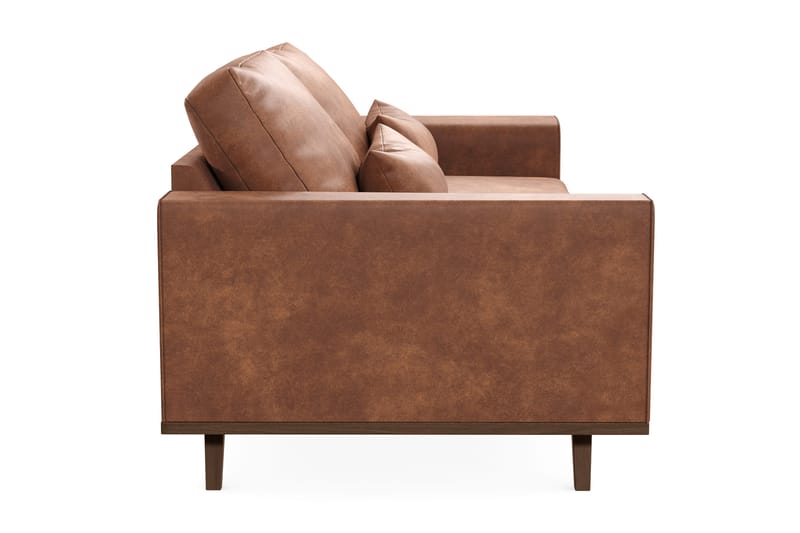 Copenhagen 3-sits Soffa i Konstläder - Brun - Möbler - Vardagsrum - Soffor - Skinnsoffor