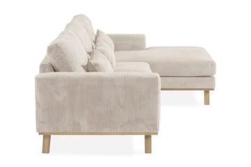 Copenhagen 4-sits Högervänd L-formad Divansoffa i Manchester - Beige - Möbler - Vardagsrum - Soffor - Divansoffa & schäslong