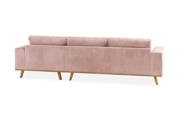 Copenhagen 4-sits Högervänd L-formad Divansoffa i Manchester - Rosa - Möbler - Vardagsrum - Soffor - Divansoffa & schäslong