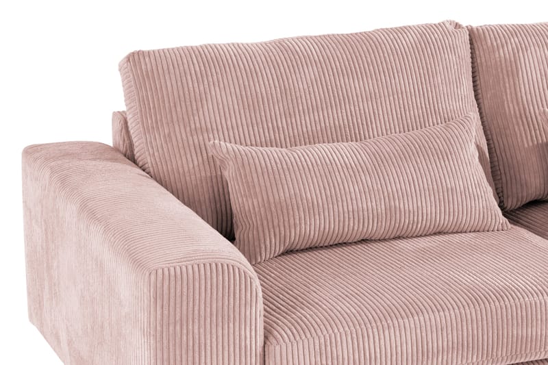 Copenhagen 4-sits Högervänd L-formad Divansoffa i Manchester - Rosa - Möbler - Vardagsrum - Soffor - Divansoffa & schäslong