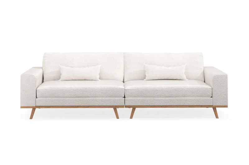 Copenhagen 4-sits Soffa i Bouclé - Vit - Möbler - Vardagsrum - Soffor - 4-sits soffor