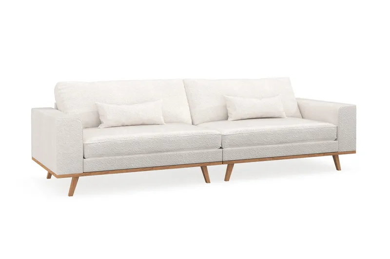 Copenhagen 4-sits Soffa i Bouclé - Vit - Möbler - Vardagsrum - Soffor - 4-sits soffor