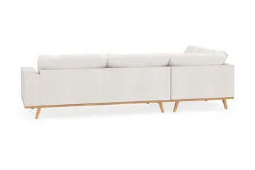 Copenhagen 4-sits Vänstervänd L-formad Schäslongsoffa i Bouclé - Vit - Möbler - Vardagsrum - Soffor - Divansoffa & schäslong