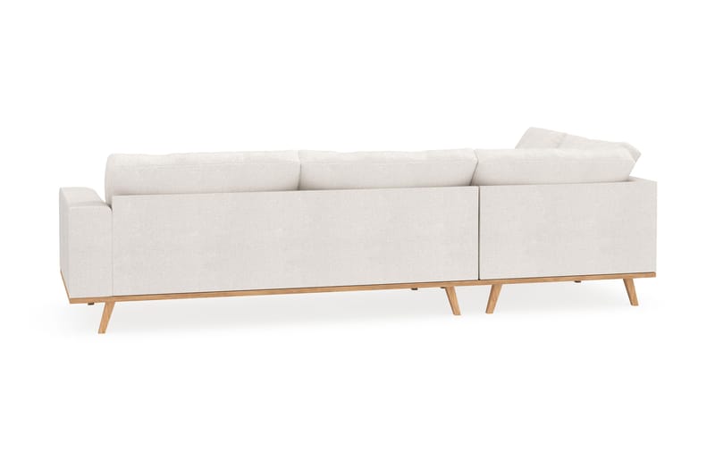 Copenhagen 4-sits Vänstervänd L-formad Schäslongsoffa i Bouclé - Vit - Möbler - Vardagsrum - Soffor - Divansoffa & schäslong