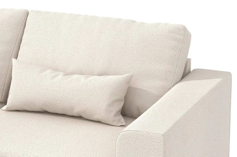 Copenhagen 4-sits Vänstervänd L-formad Schäslongsoffa i Tyg - Beige - Möbler - Vardagsrum - Soffor - Divansoffa & schäslong